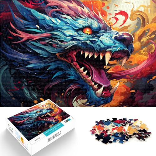 Puzzle 1000 Teile für Erwachsene Dinosaurier Denkspiel 50 x 75 cm Wanddekoration einzigartige Geburtstags Teenager ab 14 Jahren von DLBHSG