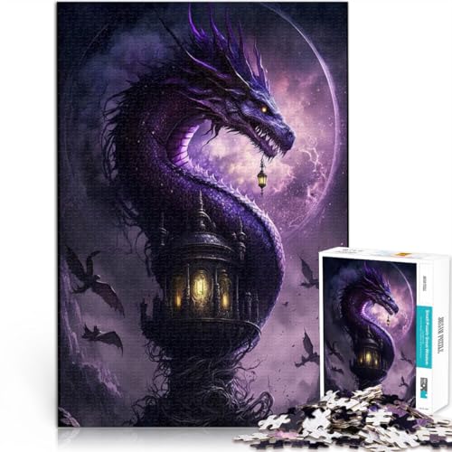 Puzzle 1000 Teile für Erwachsene Drache für Puzzle 50x75cm ganze Familie Geeignet für und Jugendliche ab 14 Jahren von DLBHSG