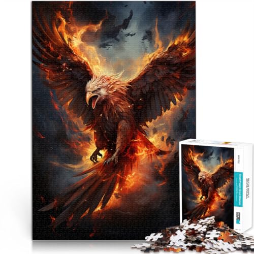Puzzle 1000 Teile für Erwachsene Dream Phoenix Puzzle Lernspiele 50x75cm mit passendem Poster und Quizblatt für Teenager ab 14 Jahren von DLBHSG