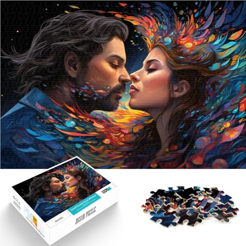 Puzzle 1000 Teile für Erwachsene EIN hingebungsvolles Paar Denkspiel 50x75cm Geeignet als Schreibtischdekoration Geeignet für und Jugendliche ab 14 Jahren von DLBHSG