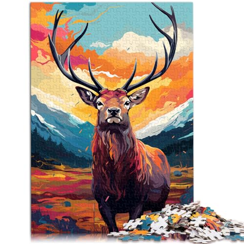 Puzzle 1000 Teile für Erwachsene Elchpuzzle Wanddekoration 26x38cm Lernspiel für Geburtstag Weihnachten für Teenager ab 14 Jahren Puzzle 1000 Teile für Erwachsene Elchpuzzle Wanddekoration 26x38cm Lernspiel für Geburtstag Weihnachten für Teenager ab 14 Jahren von DLBHSG