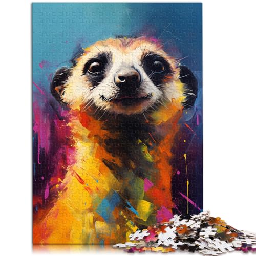 Puzzle 1000 Teile für Erwachsene Erdmännchen bunt 50 x 75 cm geeignet als Schreibtischdekoration für Teenager ab 14 Jahren Puzzle 1000 Teile für Erwachsene Erdmännchen bunt 50 x 75 cm geeignet als Schreibtischdekoration für Teenager ab 14 Jahren von DLBHSG