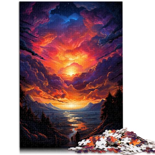 Puzzle 1000 Teile für Erwachsene Fantasie-Sonnenuntergangsfluss Puzzle zum Anfassen 26 x 38 cm anspruchsvolles Spiel und Familienspiel für Teenager ab 14 Jahren Puzzle 1000 Teile für Erwachsene Fantasie-Sonnenuntergangsfluss Puzzle zum Anfassen 26 x 38 cm anspruchsvolles Spiel und Familienspiel für Teenager ab 14 Jahren von DLBHSG