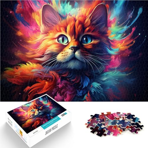 Puzzle 1000 Teile für Erwachsene Fantasiekatze Puzzle Lernspiele 26x38cm Geeignet als Schreibtischdekoration für Teenager ab 14 Jahren Puzzle 1000 Teile für Erwachsene Fantasiekatze Puzzle Lernspiele 26x38cm Geeignet als Schreibtischdekoration für Teenager ab 14 Jahren von DLBHSG