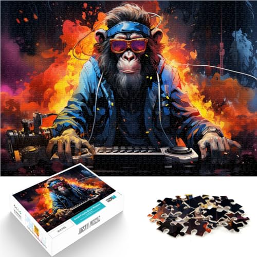 Puzzle 1000 Teile für Erwachsene Fantasy DJ Orang-Utan Denkspiel 50 x 75 cm Künstlersammlung bildende Kunst für Teenager ab 14 Jahren von DLBHSG