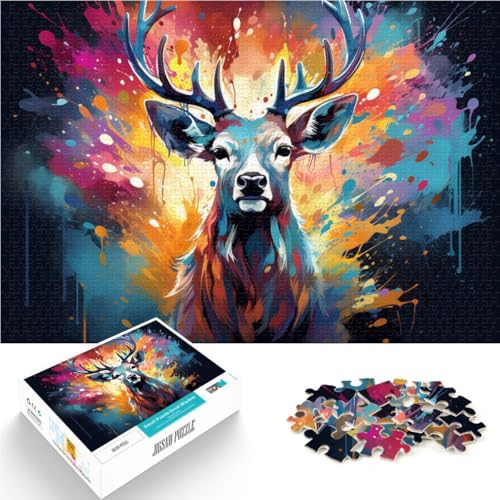 Puzzle 1000 Teile für Erwachsene Fantasy-Elch Kunst Lernspielzeug 50 x 75 cm einzigartige Geburtstags- und Geschenkideen für Teenager ab 14 Jahren Puzzle 1000 Teile für Erwachsene Fantasy-Elch Kunst Lernspielzeug 50 x 75 cm einzigartige Geburtstags- und Geschenkideen für Teenager ab 14 Jahren von DLBHSG