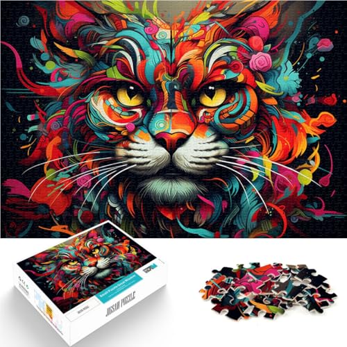 Puzzle 1000 Teile für Erwachsene Farblöwe Lernspiele 50 x 75 cm Stressabbau schwierige Herausforderung für Teenager ab 14 Jahren von DLBHSG