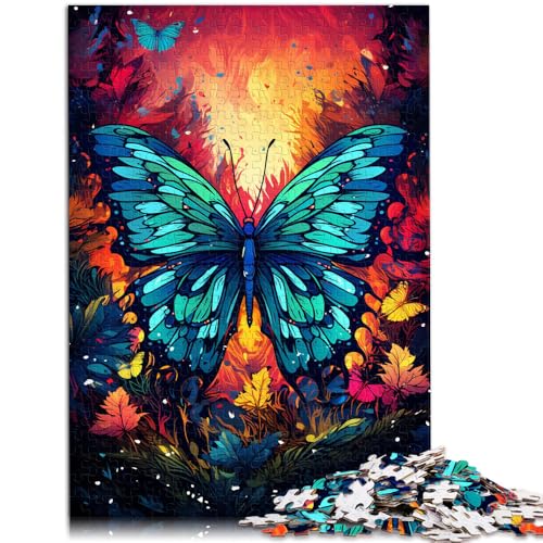 Puzzle 1000 Teile für Erwachsene Farbmalerei Schmetterling anspruchsvolles schwieriges Puzzle 26 x 38 cm anspruchsvolles Spiel und Familienspiel Puzzle 1000 Teile für Erwachsene Farbmalerei Schmetterling anspruchsvolles schwieriges Puzzle 26 x 38 cm anspruchsvolles Spiel und Familienspiel von DLBHSG