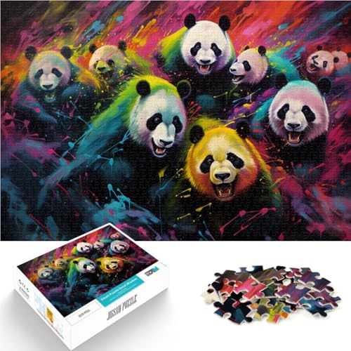 Puzzle 1000 Teile für Erwachsene Farbpanda Spielspielzeug 26 x 38 cm Spaß für Zuhause Geburtstagsgeschenk Reisegeschenk Puzzle 1000 Teile für Erwachsene Farbpanda Spielspielzeug 26 x 38 cm Spaß für Zuhause Geburtstagsgeschenk Reisegeschenk von DLBHSG