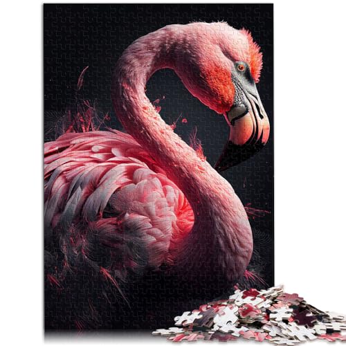 Puzzle 1000 Teile für Erwachsene Flamingo Lustiges dekomprimierendes intellektuelles Lernspielzeug 26 x 38 cm tolles Geschenk für die ganze Familie Puzzle 1000 Teile für Erwachsene Flamingo Lustiges dekomprimierendes intellektuelles Lernspielzeug 26 x 38 cm tolles Geschenk für die ganze Familie von DLBHSG