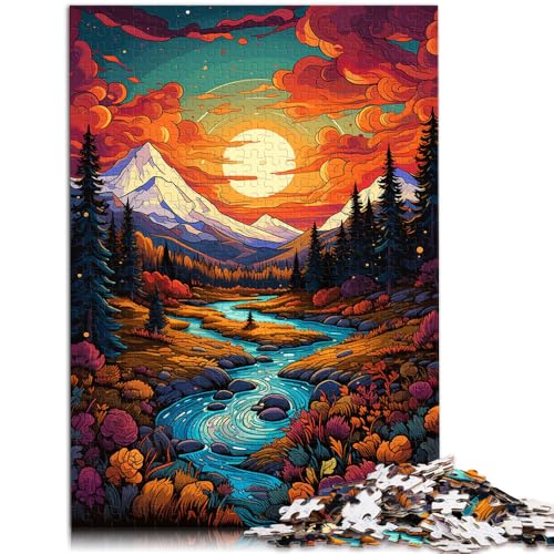 Puzzle 1000 Teile für Erwachsene Flusslandschaft Lernpuzzle Familienspiel 50 x 75 cm Geeignet für die Schreibtischdekoration von DLBHSG