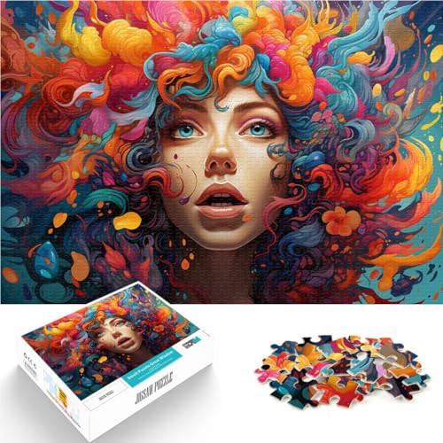 Puzzle 1000 Teile für Erwachsene Frauenkunst Denkspiel 50 x 75 cm ganze Familie für Teenager ab 14 Jahren von DLBHSG