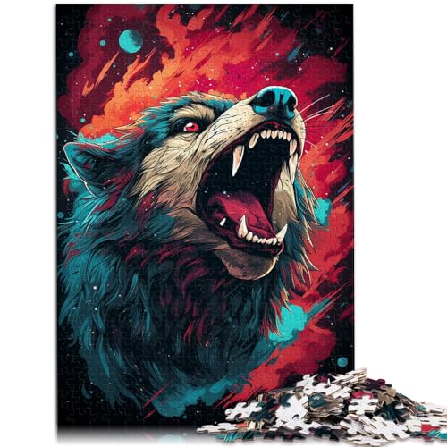 Puzzle 1000 Teile für Erwachsene Galaxy Wolf Lernspiel Herausforderungsspielzeug 50x75cm ganze Familie von DLBHSG