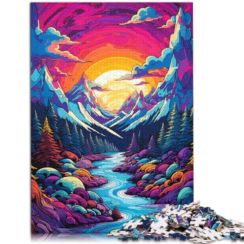 Puzzle 1000 Teile für Erwachsene Gletscher in Alaska 50 x 75 cm Künstlersammlung Bildende Kunst für Teenager ab 14 Jahren von DLBHSG
