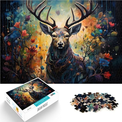 Puzzle 1000 Teile für Erwachsene Hirsch Puzzle 26x38cm ganze Familie für Teenager ab 14 Jahren Puzzle 1000 Teile für Erwachsene Hirsch Puzzle 26x38cm ganze Familie für Teenager ab 14 Jahren von DLBHSG