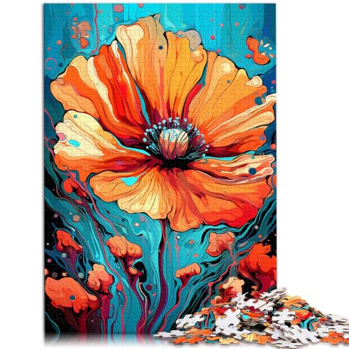 Puzzle 1000 Teile für Erwachsene Kalifornischer Mohn 50 x 75 cm geeignet als Schreibtischdekoration für Jugendliche ab 14 Jahren von DLBHSG