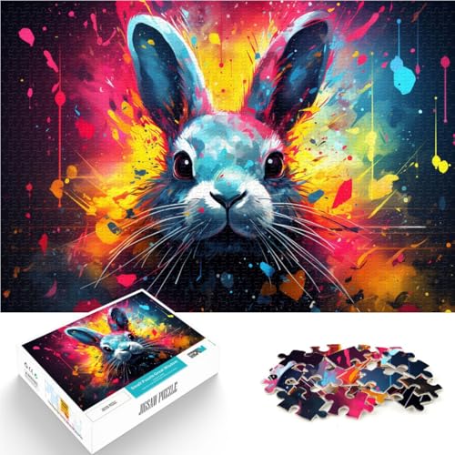 Puzzle 1000 Teile für Erwachsene Kaninchen Denkspiel 26x38cm Jedes Teil ist einzigartig - Herausforderndes Familienspaßspiel für Teenager ab 14 Jahren Puzzle 1000 Teile für Erwachsene Kaninchen Denkspiel 26x38cm Jedes Teil ist einzigartig - Herausforderndes Familienspaßspiel für Teenager ab 14 Jahren von DLBHSG