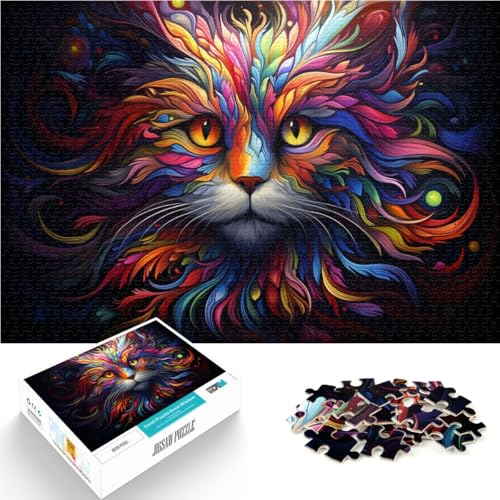 Puzzle 1000 Teile für Erwachsene Katze Lernpuzzle Familienspiel 50 x 75 cm ganze Familie von DLBHSG