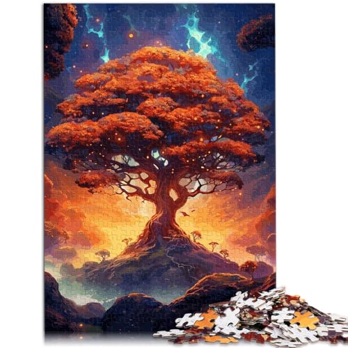 Puzzle 1000 Teile für Erwachsene Kosmischer Lebensbaum lustige Spiele 50 x 75 cm anspruchsvolles Spiel und Familienspiel für 14-Jährige von DLBHSG