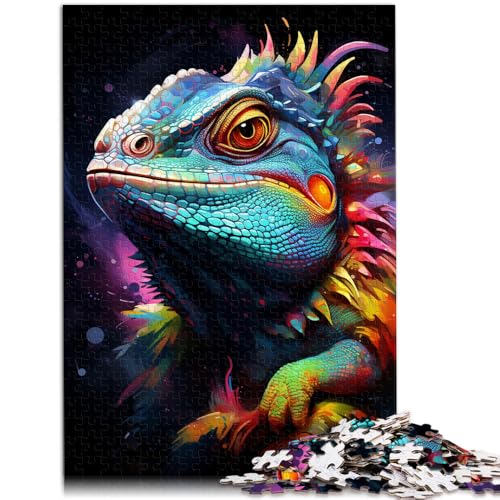 Puzzle 1000 Teile für Erwachsene Krafttier Chamäleon Denkspiel 50 x 75 cm Lernspiel für Geburtstag Weihnachten für Kinder ab 14 Jahren von DLBHSG