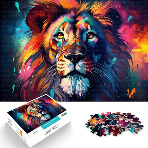 Puzzle 1000 Teile für Erwachsene Löwe Familienspaß Spiele 50x75cm ganze Familie für und Teenager ab 14 Jahren von DLBHSG
