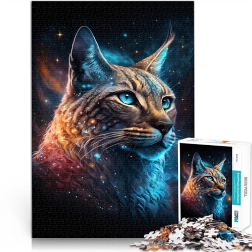 Puzzle 1000 Teile für Erwachsene Luchs-Tiergalaxie Lernspiel Herausforderungsspielzeug 26 x 38 cm Herausforderndes Spiel und Familienspiel Puzzle 1000 Teile für Erwachsene Luchs-Tiergalaxie Lernspiel Herausforderungsspielzeug 26 x 38 cm Herausforderndes Spiel und Familienspiel von DLBHSG