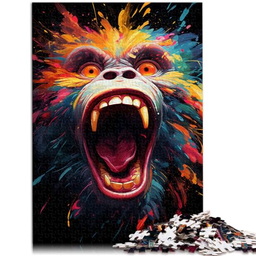Puzzle 1000 Teile für Erwachsene Malen AFFE Lernspiel Herausforderungsspielzeug 50 x 75 cm einzigartige Heimdekoration und Geschenke für 14-Jährige Puzzle 1000 Teile für Erwachsene Malen AFFE Lernspiel Herausforderungsspielzeug 50 x 75 cm einzigartige Heimdekoration und Geschenke für 14-Jährige von DLBHSG