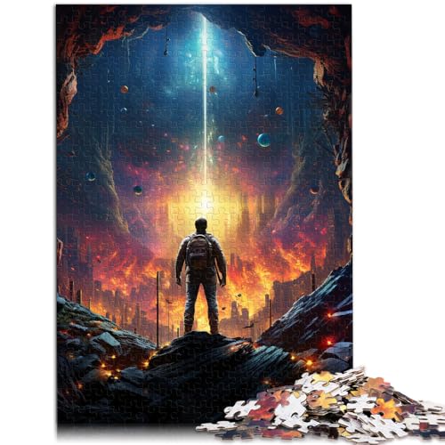 Puzzle 1000 Teile für Erwachsene Malen Astronauten-Lernpuzzle 50 x 75 cm Stressabbau schwierige Herausforderung Puzzle 1000 Teile für Erwachsene Malen Astronauten-Lernpuzzle 50 x 75 cm Stressabbau schwierige Herausforderung von DLBHSG