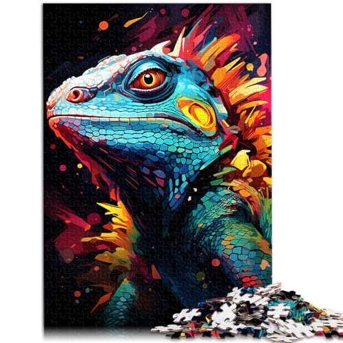 Puzzle 1000 Teile für Erwachsene Malen Farbe Chamäleon Kunst Lernen Lernspielzeug 50 x 75 cm anspruchsvolles Spiel und Familienspiel Puzzle 1000 Teile für Erwachsene Malen Farbe Chamäleon Kunst Lernen Lernspielzeug 50 x 75 cm anspruchsvolles Spiel und Familienspiel von DLBHSG