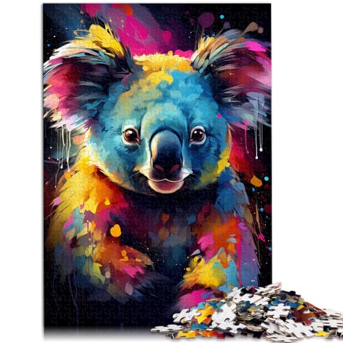 Puzzle 1000 Teile für Erwachsene Malen Farbe Koala Lernspielzeug 26 x 38 cm tolles Geschenk für die ganze Familie Puzzle 1000 Teile für Erwachsene Malen Farbe Koala Lernspielzeug 26 x 38 cm tolles Geschenk für die ganze Familie von DLBHSG