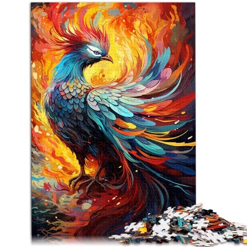 Puzzle 1000 Teile für Erwachsene Malen Farbe Phoenix Puzzle Lernspiele 50x75cm Lernspiel für Geburtstag Weihnachten von DLBHSG
