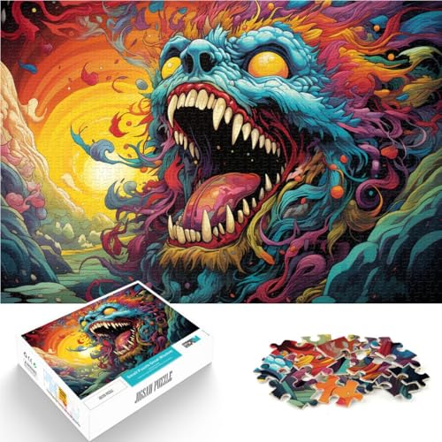 Puzzle 1000 Teile für Erwachsene Monster auf Buntem Lernspielzeug 26 x 38 cm anspruchsvolles Spiel und Familienspiel für Teenager ab 14 Jahren Puzzle 1000 Teile für Erwachsene Monster auf Buntem Lernspielzeug 26 x 38 cm anspruchsvolles Spiel und Familienspiel für Teenager ab 14 Jahren von DLBHSG