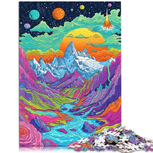 Puzzle 1000 Teile für Erwachsene Mont Blanc Puzzle Mitmachspiel 50x75cm Lernspiel für Geburtstag Weihnachten für Teenager ab 14 Jahren von DLBHSG