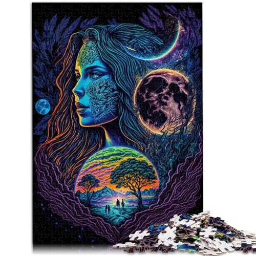 Puzzle 1000 Teile für Erwachsene Mutter Erde Schwarzlicht Lernpuzzle 26x38cm Lernspiel für Geburtstag Weihnachten Puzzle 1000 Teile für Erwachsene Mutter Erde Schwarzlicht Lernpuzzle 26x38cm Lernspiel für Geburtstag Weihnachten von DLBHSG