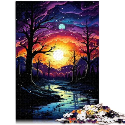 Puzzle 1000 Teile für Erwachsene Nachthimmel Puzzle Lernspiele 50x75cm Künstlersammlung Bildende Kunst für Teenager ab 14 Jahren von DLBHSG