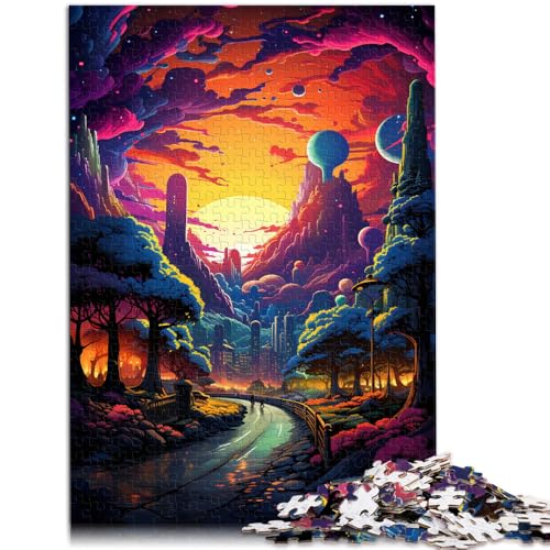 Puzzle 1000 Teile für Erwachsene Neonlandschaft Anspruchsvolles schwieriges Puzzle 50 x 75 cm Lernspiel für Geburtstag Weihnachten Puzzle 1000 Teile für Erwachsene Neonlandschaft Anspruchsvolles schwieriges Puzzle 50 x 75 cm Lernspiel für Geburtstag Weihnachten von DLBHSG