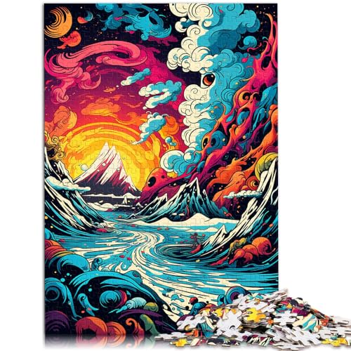 Puzzle 1000 Teile für Erwachsene Norwegische Fjorde Mitmach-Spiel 50 x 75 cm Herausforderndes Spiel und Familienspiel für Teenager ab 14 Jahren von DLBHSG