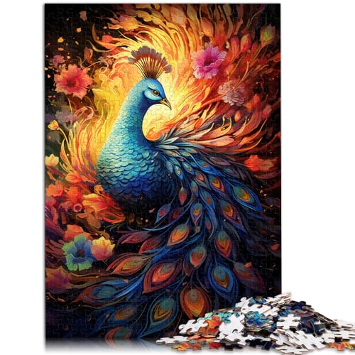 Puzzle 1000 Teile für Erwachsene Pfau zwischen Blumen für Puzzle 50x75cm Geeignet als Schreibtischdekoration für Kinder ab 14 Jahren Puzzle 1000 Teile für Erwachsene Pfau zwischen Blumen für Puzzle 50x75cm Geeignet als Schreibtischdekoration für Kinder ab 14 Jahren von DLBHSG