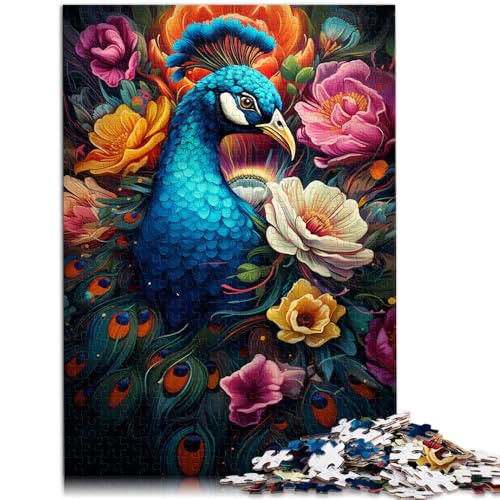 Puzzle 1000 Teile für Erwachsene Pfauen-Spielzeug 50 x 75 cm. Helfen Sie dem Gehirn süchtig machendes Spielzeug zu trainieren und Geduld zu fördern. von DLBHSG