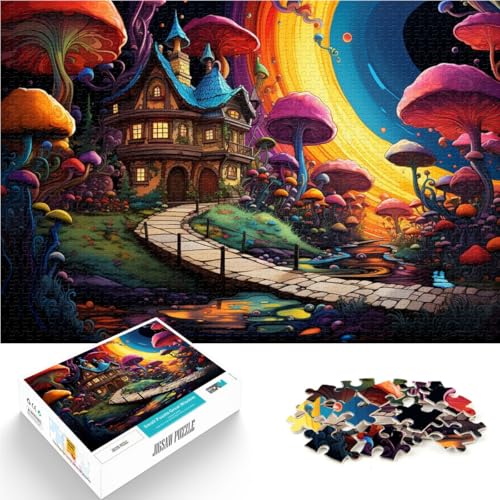 Puzzle 1000 Teile für Erwachsene Pilzhaus lustige Spiele 26 x 38 cm jedes Teil ist einzigartig – anspruchsvolles lustiges Familienspiel Puzzle 1000 Teile für Erwachsene Pilzhaus lustige Spiele 26 x 38 cm jedes Teil ist einzigartig – anspruchsvolles lustiges Familienspiel von DLBHSG