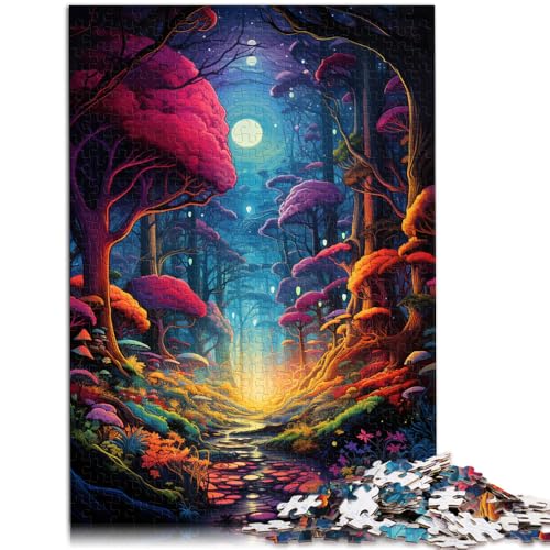 Puzzle 1000 Teile für Erwachsene Pilzwald Lernpuzzle Familienspiel 50 x 75 cm Geeignet als Schreibtischdekoration von DLBHSG