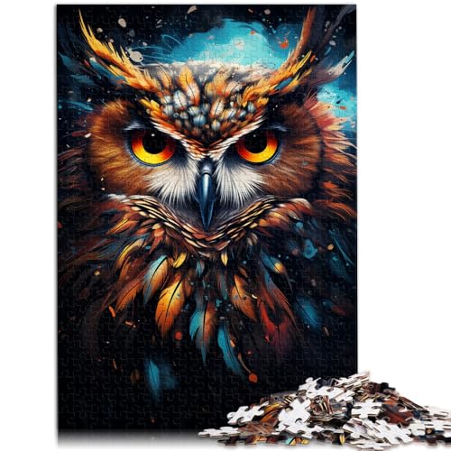 Puzzle 1000 Teile für Erwachsene Planet Eule Lernspielzeug 50x75cm Lernspiel für Geburtstag Weihnachten für Kinder ab 14 Jahren von DLBHSG