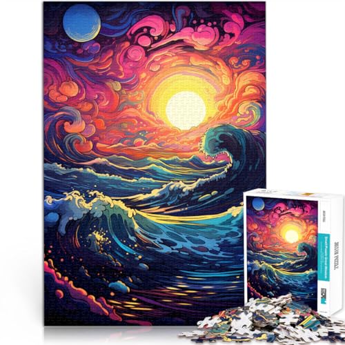 Puzzle 1000 Teile für Erwachsene Psychedelische Weltraumwelle als Geschenk 50 x 75 cm anspruchsvolles Spiel und Familienspiel für Teenager ab 14 Jahren Puzzle 1000 Teile für Erwachsene Psychedelische Weltraumwelle als Geschenk 50 x 75 cm anspruchsvolles Spiel und Familienspiel für Teenager ab 14 Jahren von DLBHSG