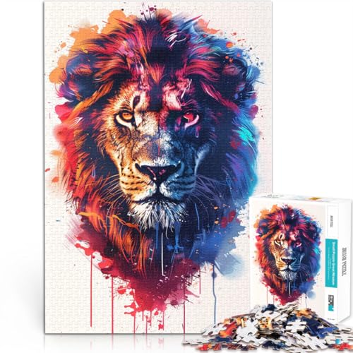 Puzzle 1000 Teile für Erwachsene Schöner Löwe Lustige Spiele 50 x 75 cm ganze Familie für 14-Jährige Puzzle 1000 Teile für Erwachsene Schöner Löwe Lustige Spiele 50 x 75 cm ganze Familie für 14-Jährige von DLBHSG