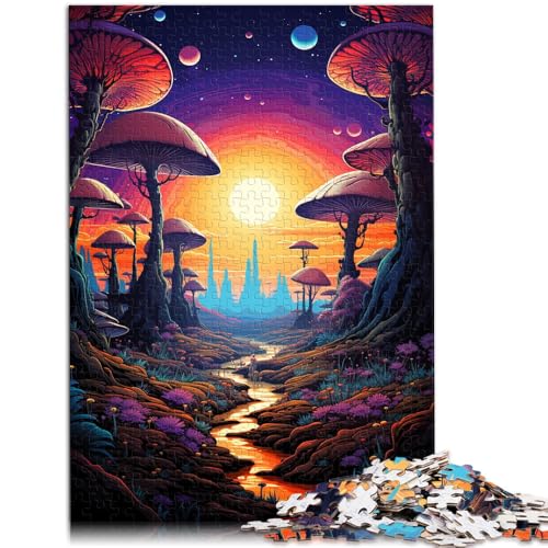 Puzzle 1000 Teile für Erwachsene Sonnenuntergangsdschungel Denkspiel 50x75cm Herausforderung der Gehirnintelligenz Suchtspielzeug für Teenager ab 14 Jahren von DLBHSG