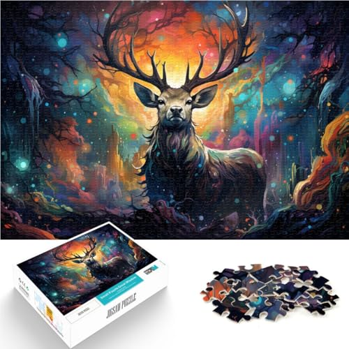 Puzzle 1000 Teile für Erwachsene Sternenhimmel Elch Lustige Spiele 26x38cm Spaß bei Heimaktivitäten Geburtstagsgeschenk Reisegeschenke Puzzle 1000 Teile für Erwachsene Sternenhimmel Elch Lustige Spiele 26x38cm Spaß bei Heimaktivitäten Geburtstagsgeschenk Reisegeschenke von DLBHSG