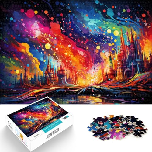 Puzzle 1000 Teile für Erwachsene Sternenhimmel-Stadt Denkspiel 50 x 75 cm einzigartige Heimdekoration und Geschenke für Teenager ab 14 Jahren von DLBHSG