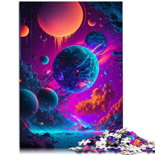 Puzzle 1000 Teile für Erwachsene Surreale Weltraumlandschaft Lernspiele 50 x 75 cm Herausforderndes Spiel und Familienspiel für Teenager ab 14 Jahren von DLBHSG