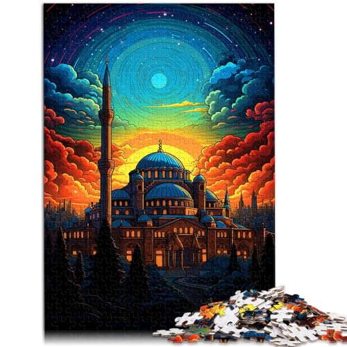 Puzzle 1000 Teile für Erwachsene TCAC Brkiye Hagia Sophia Cartoon-Puzzle 50 x 75 cm tolles Geschenk für die ganze Familie von DLBHSG