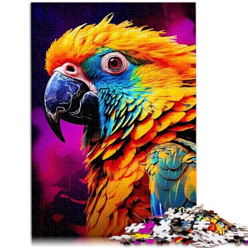 Puzzle 1000 Teile für Erwachsene Tiere Vögel Papageien Dekomprimierendes intellektuelles Lernspielzeug 50 x 75 cm Geschenke für Freunde und Familie von DLBHSG